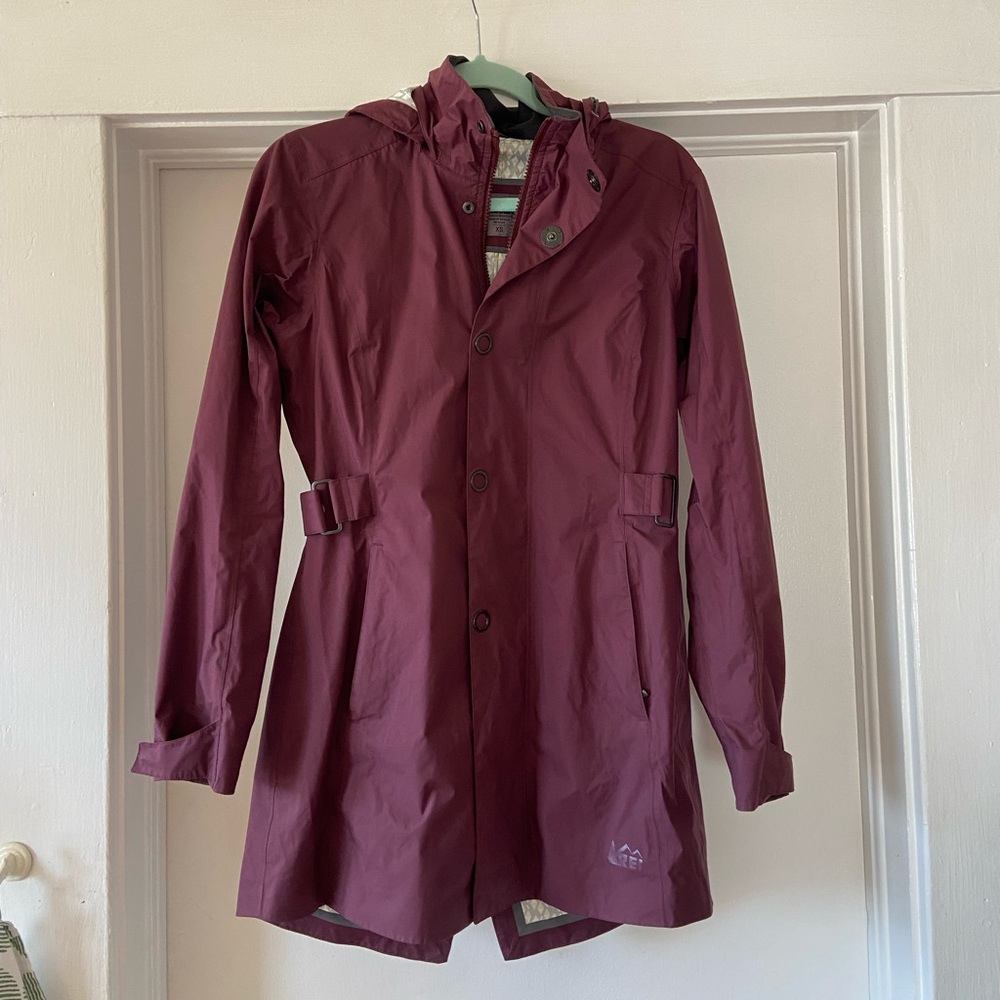 REI Women’s Long Raincoat